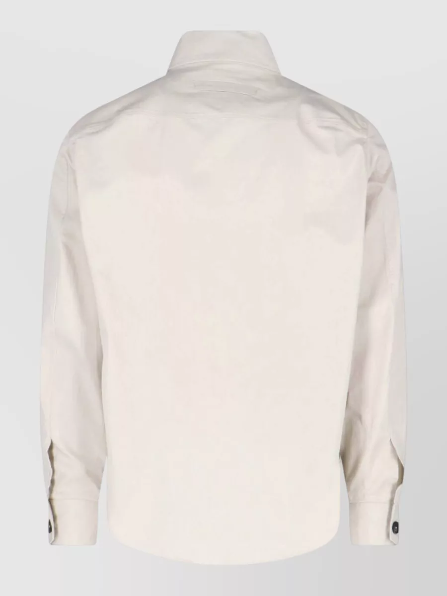 Zegna Cotton Blend Long-Sleeve Shirt