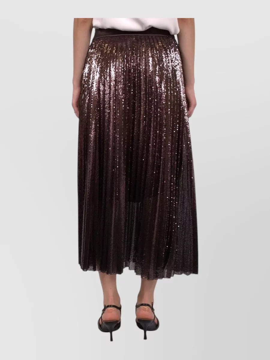Peserico Silk Pleated Skirt