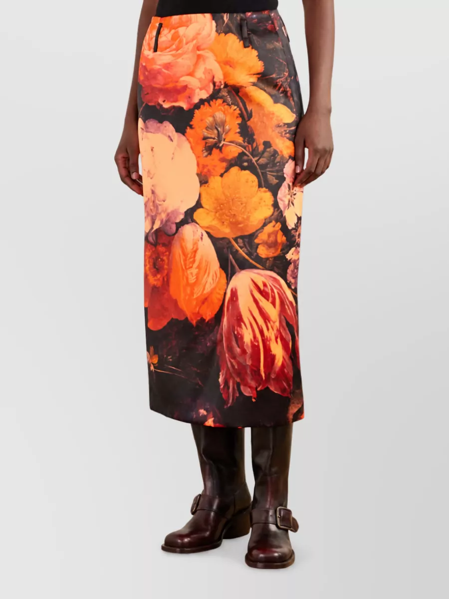 Dries Van Noten Printed Maxi Skirt