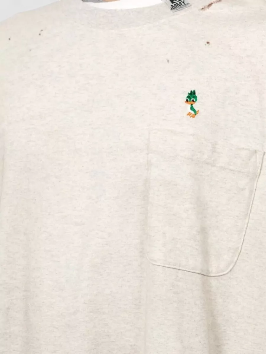 Maison Mihara Yasuhiro Layered Hem T-Shirt Chest Pocket Detail