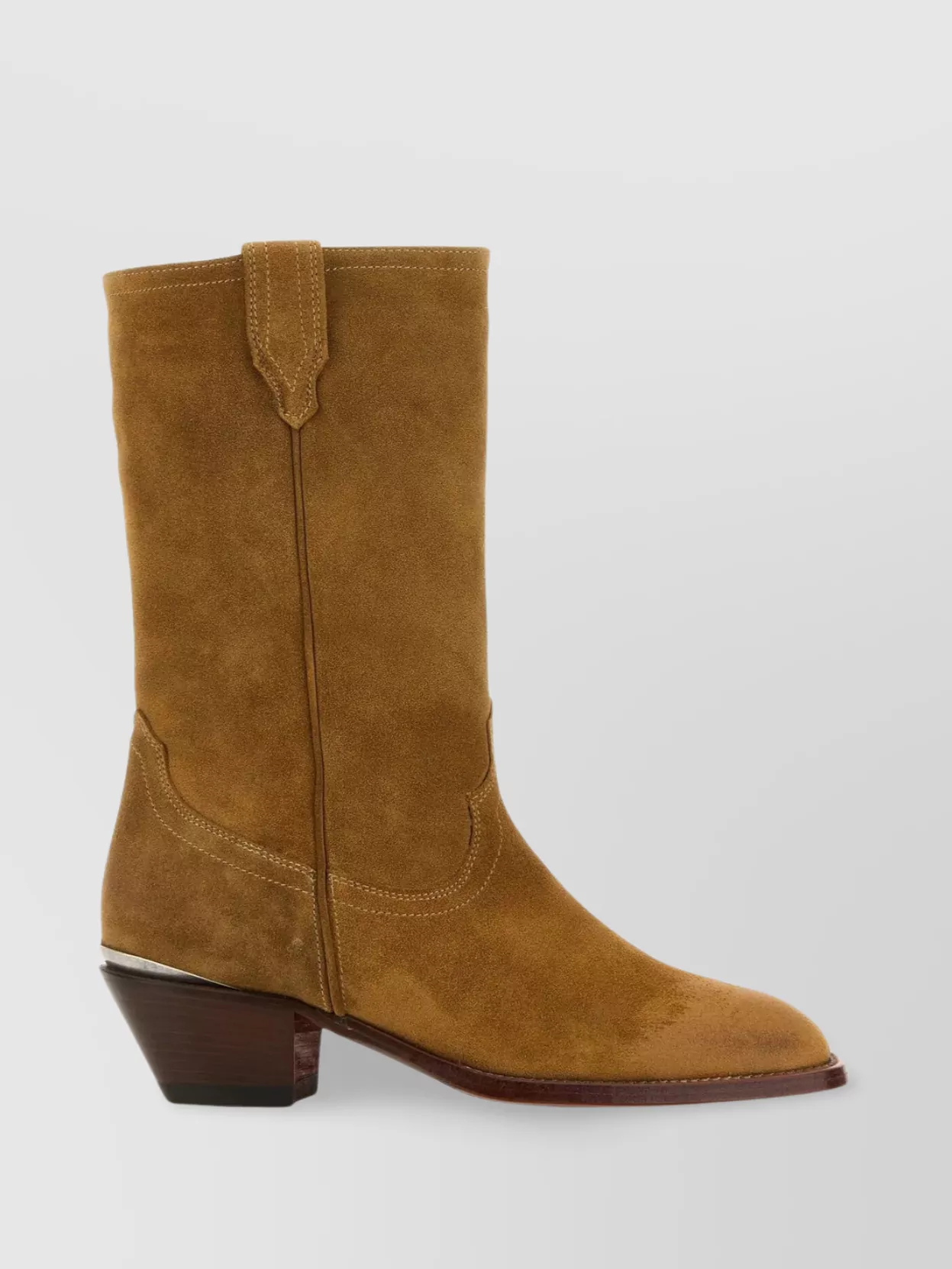 Shop Sonora Suede Ankle Boots With Western Stitching
