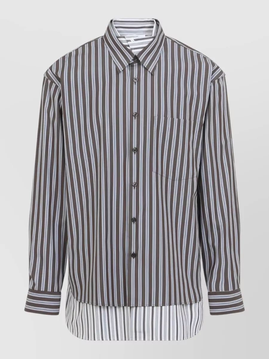 Dries Van Noten Striped Layered Shirt