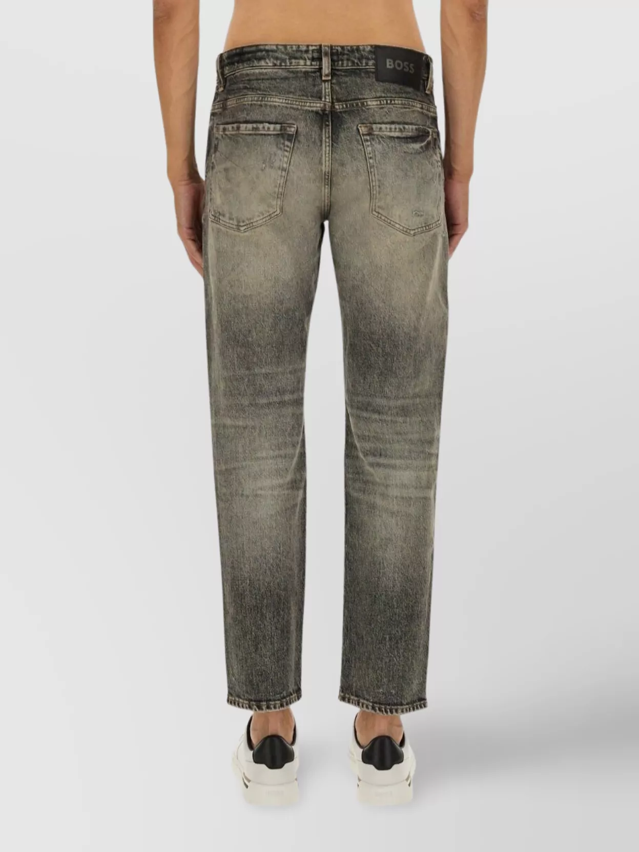 Boss Distressed Denim With Belt Loops