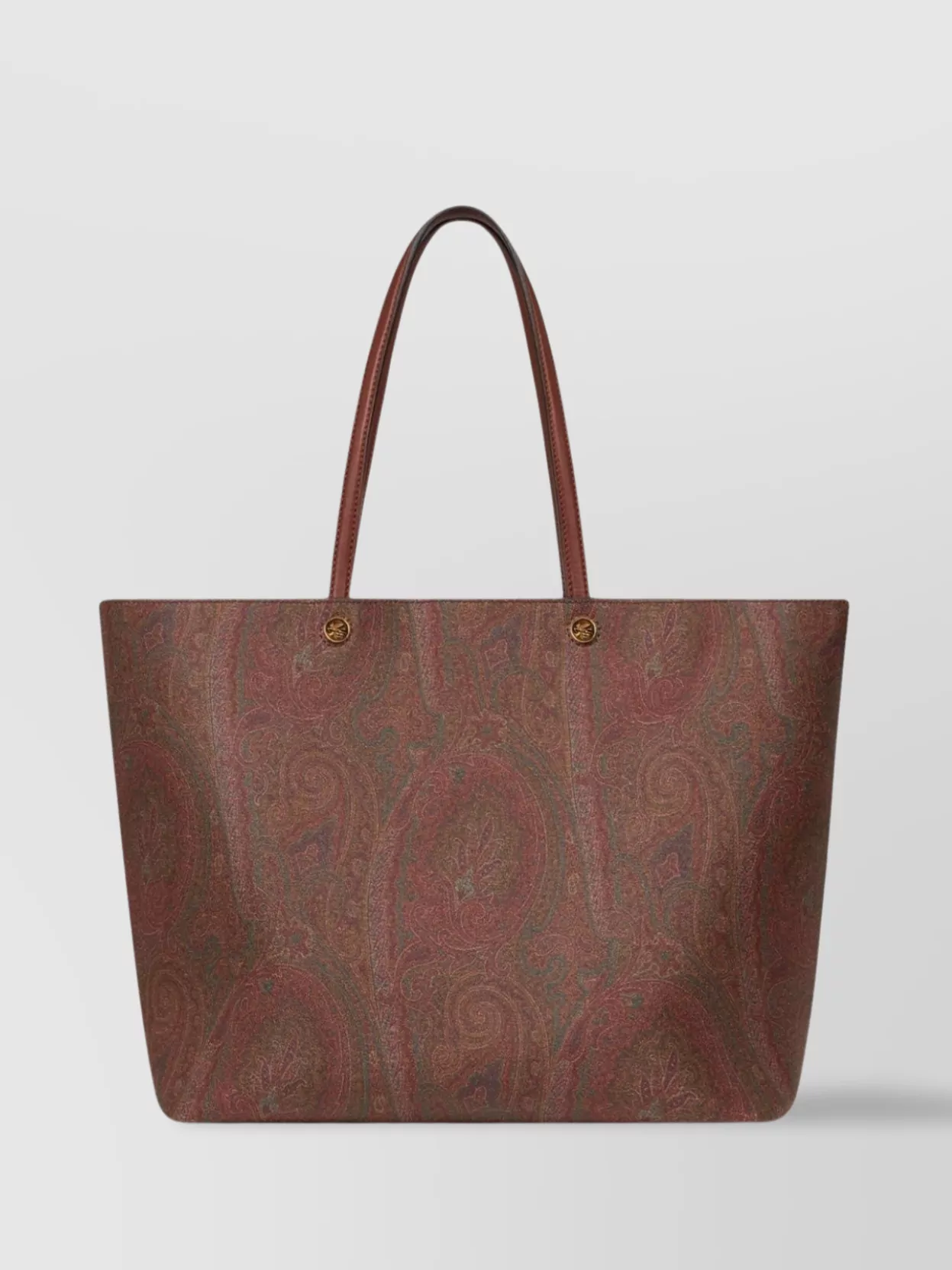 Shop Etro Maxi Paisley Print Tote With Top Handles