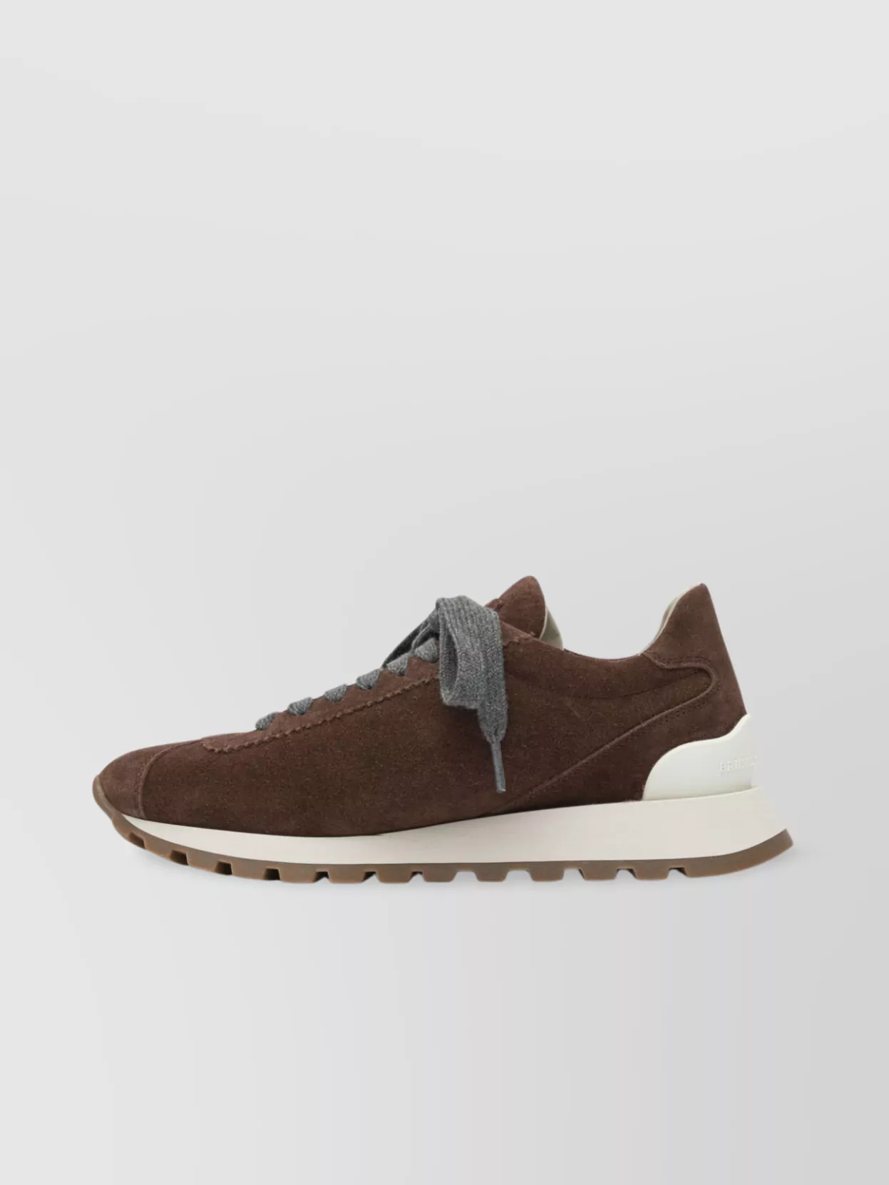 Brunello Cucinelli Slip-On Sneakers With Rubber Sole And Suede Finish
