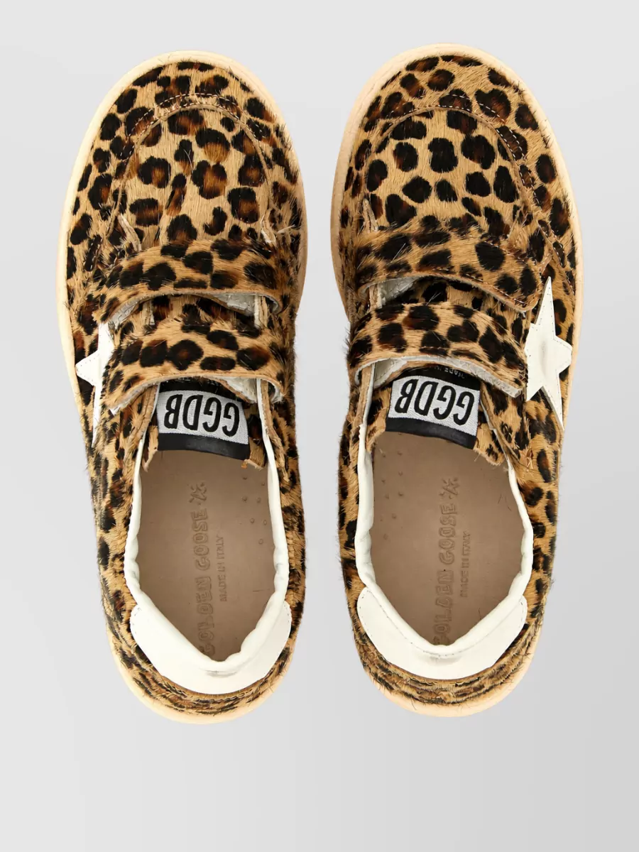 Golden Goose Leopard-Print Pony Hair Ball Star Low-Top Sneakers
