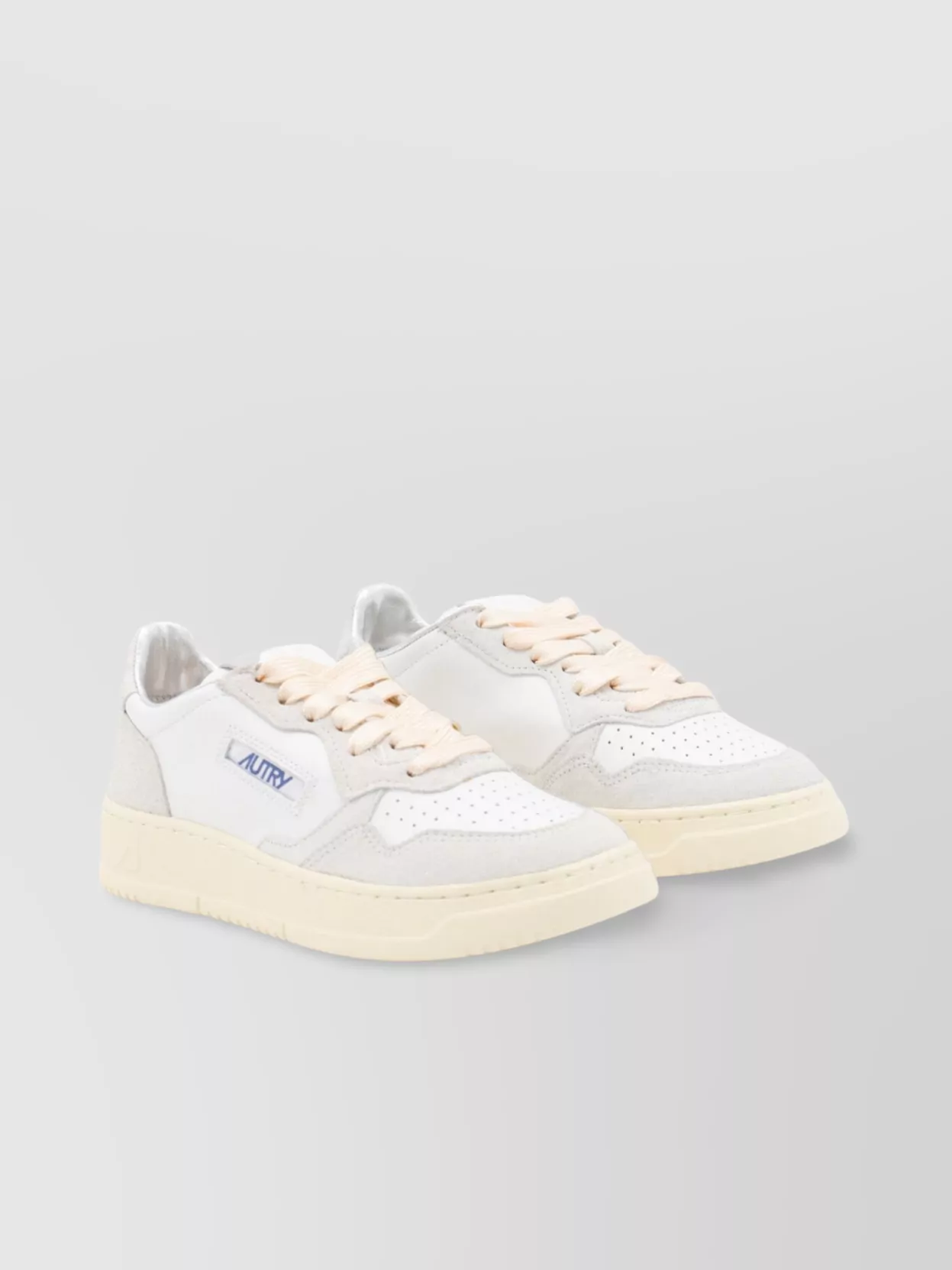 Autry Low Top Perforated Detailing Sneakers In Neutral