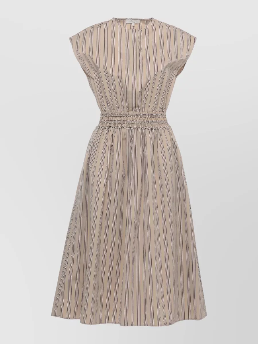 Antonelli Firenze striped sleeveless midi dress