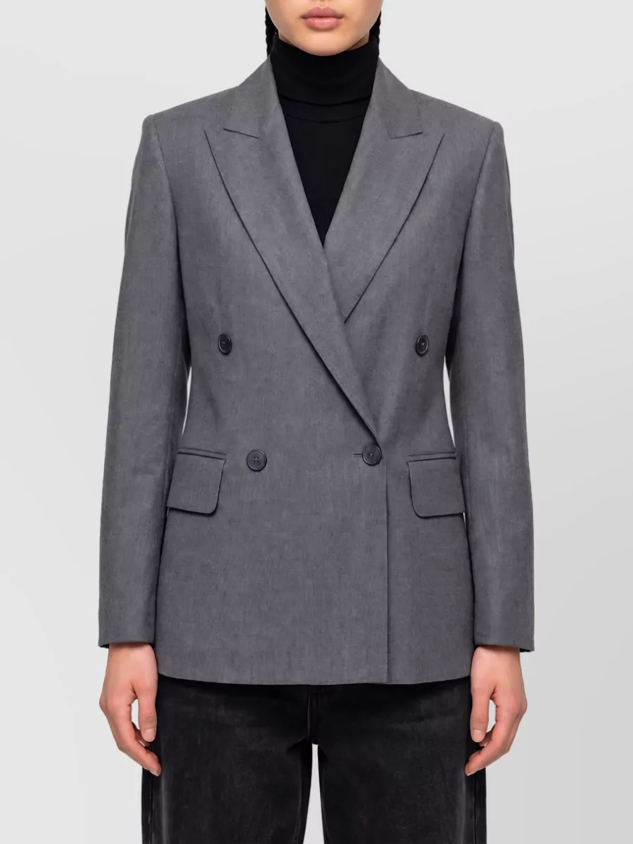 Max Mara Virgin wool double-breasted suit jacket