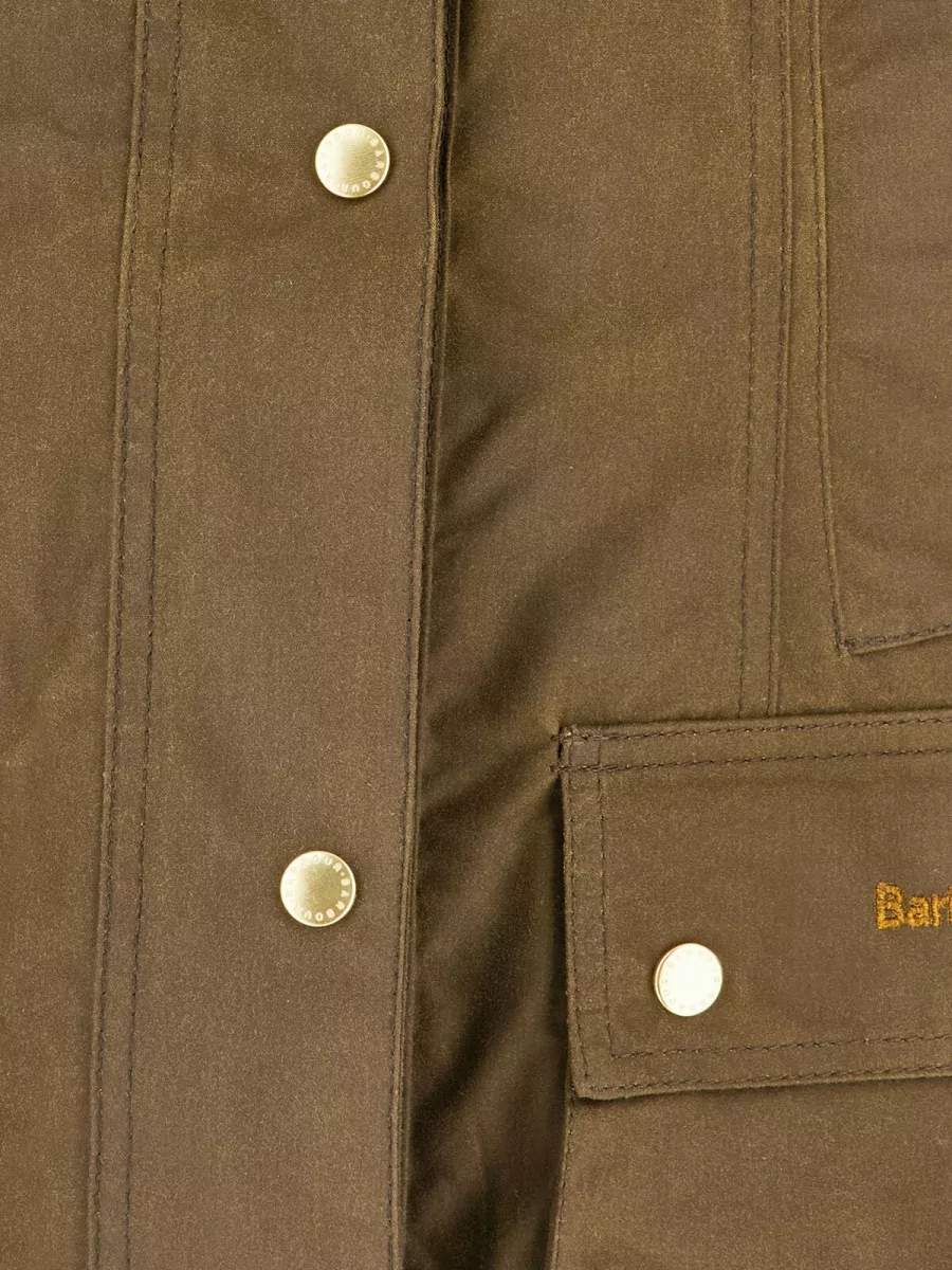 Barbour Waxed Cotton Single Breasted Coat