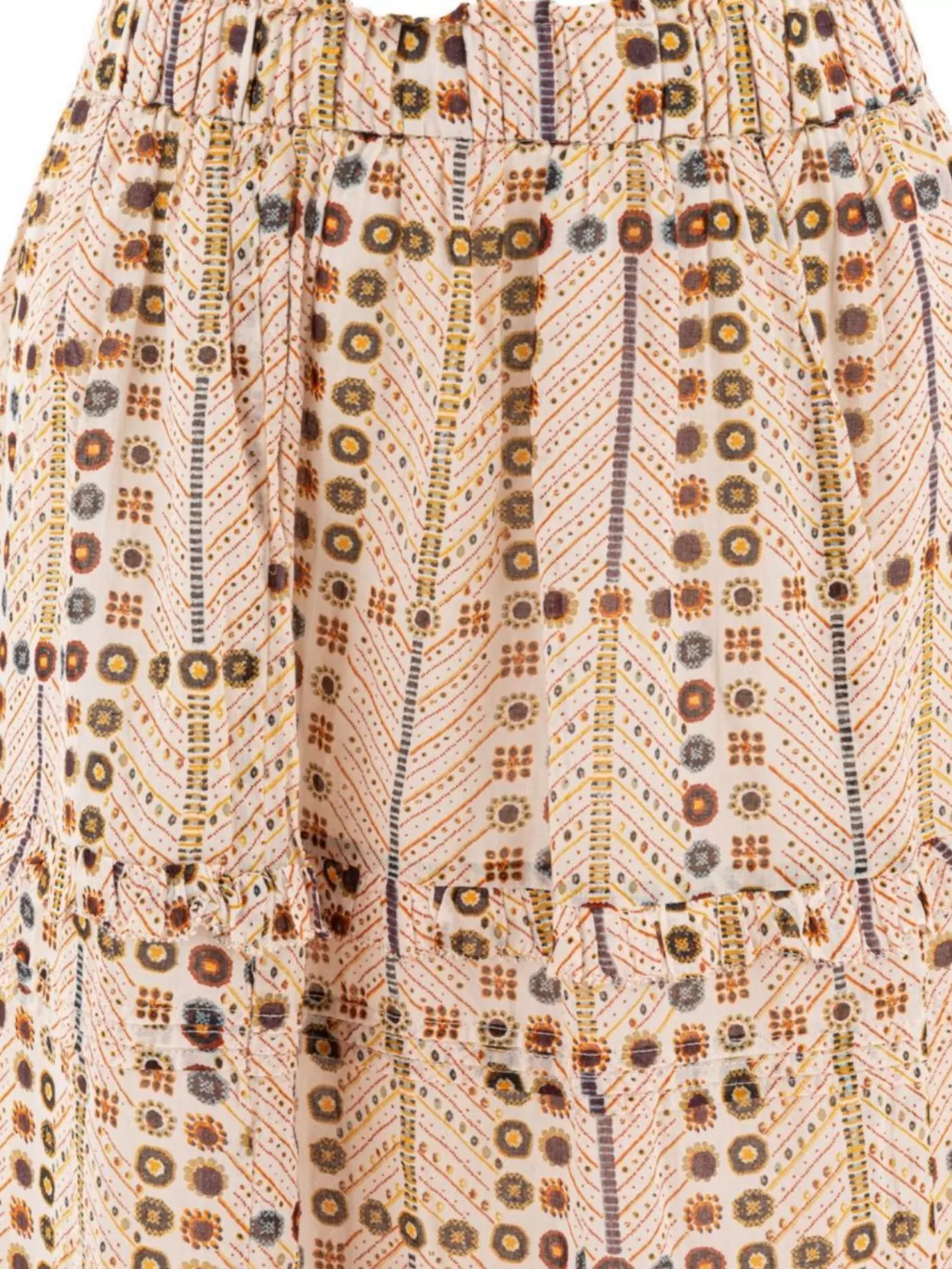Shop Isabel Marant Étoile Tiered Ruffled Skirts In Printed Lightweight Fabric