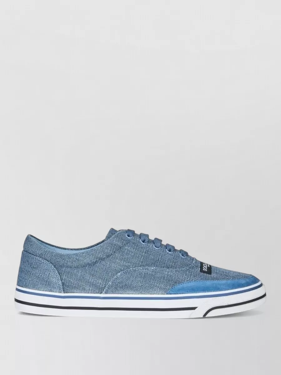 Dolce&Gabbana linen lace-up sneakers