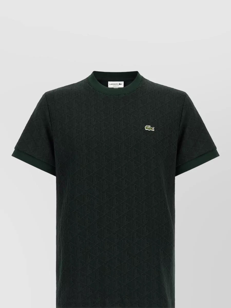 Lacoste jacquard monogram t-shirt