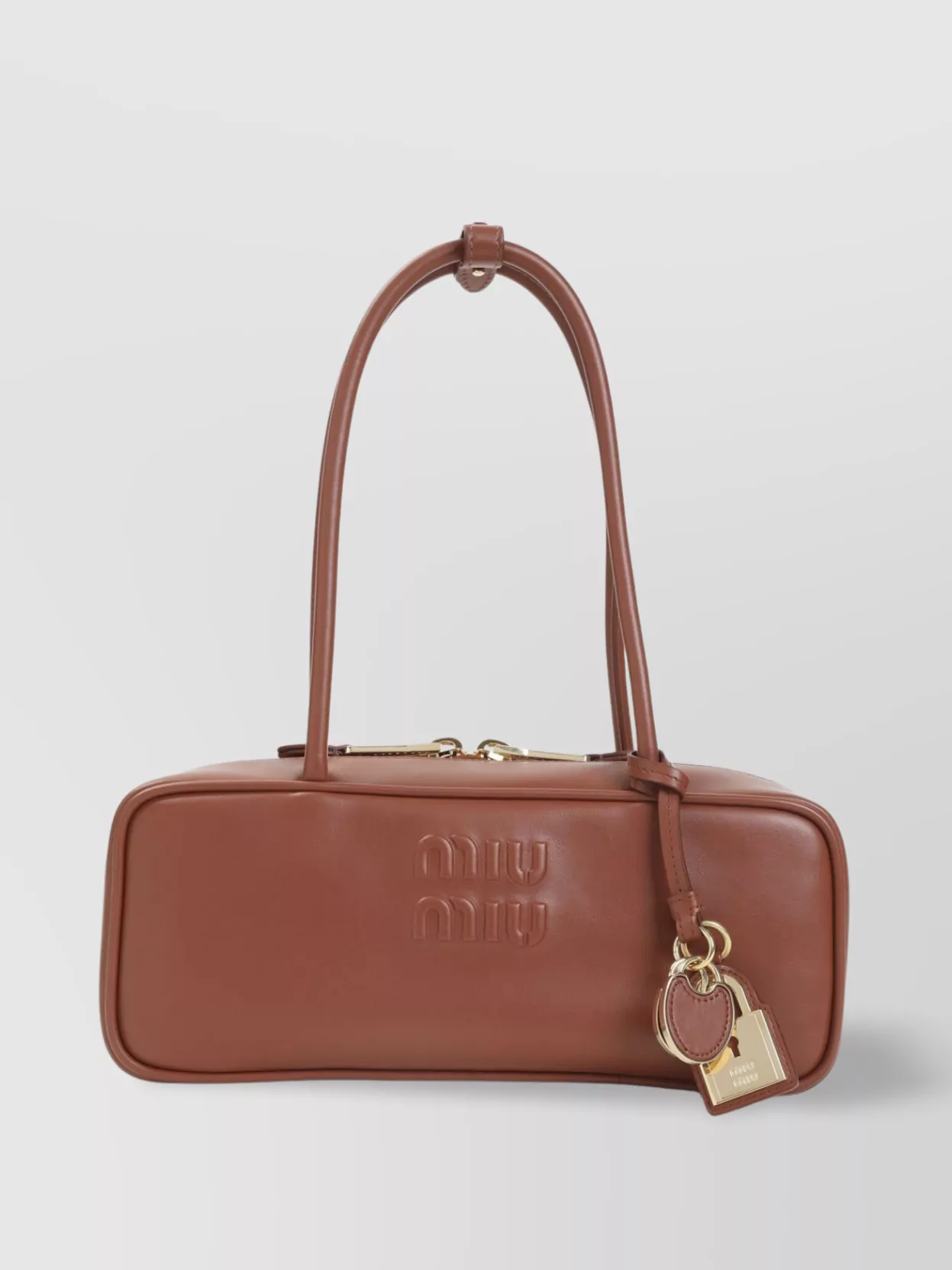Miu Miu Leather Shoulder Bag Keychain Detail