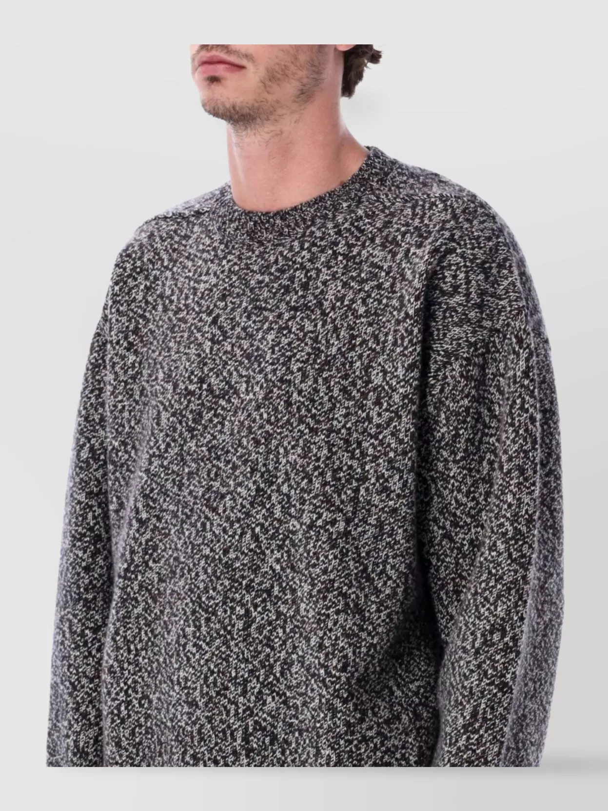 Studio Nicholson Textured Knit Long Sleeve Sweater