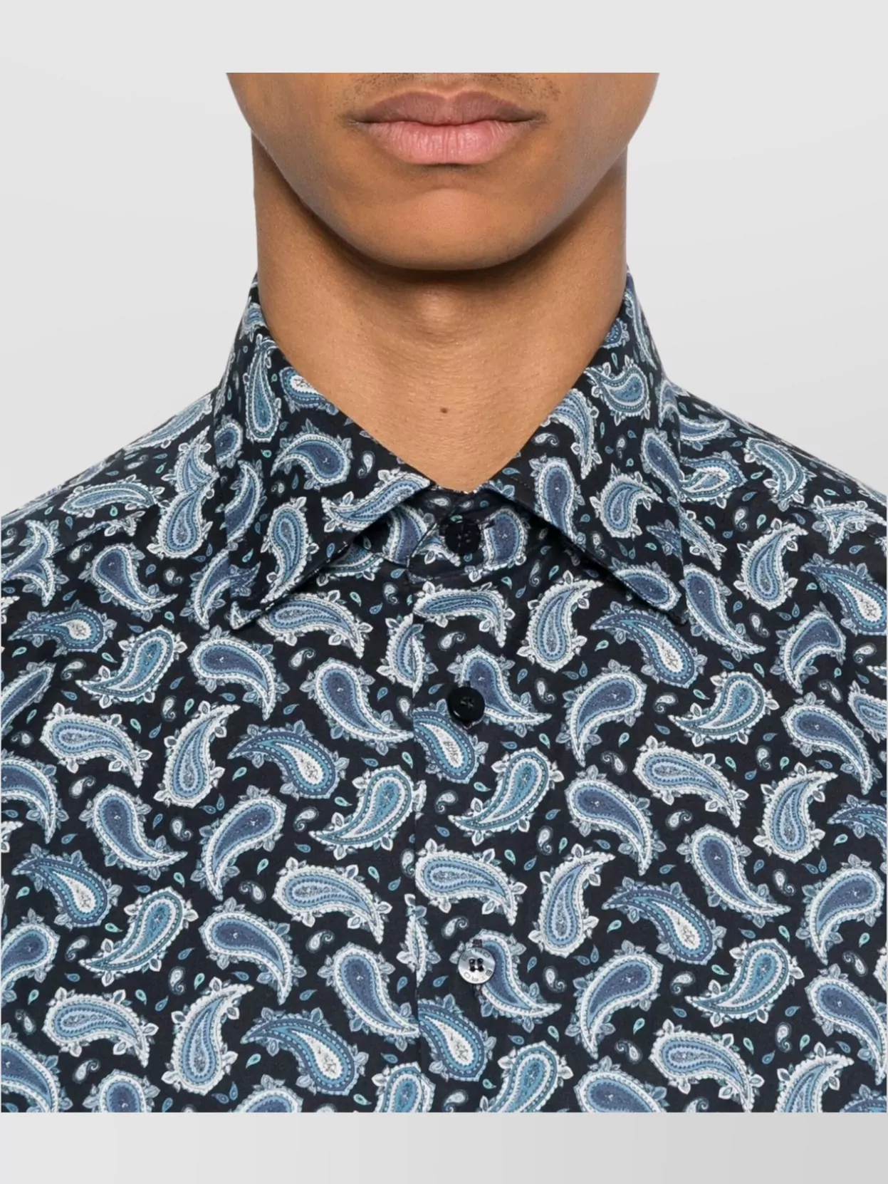 Etro Paisley Print Cotton Shirt Stretch