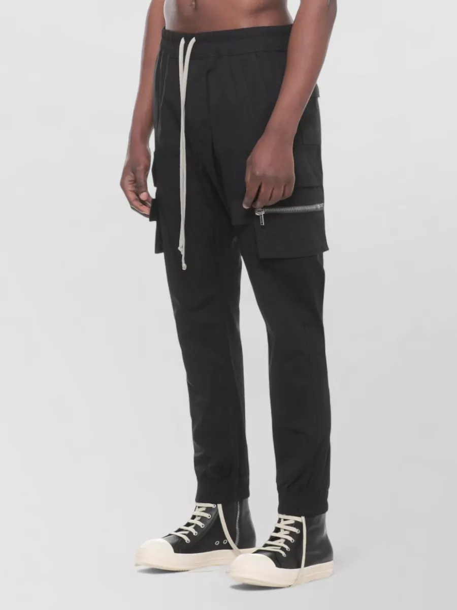 Rick Owens Cotton Straight-Leg Track Pants