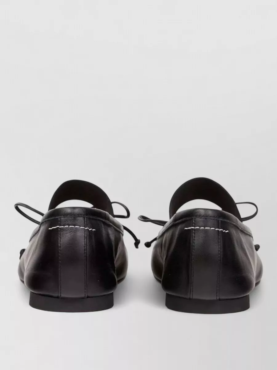 Mm6 Maison Margiela Ballet Flats Anatomic Numbers Motif Logo