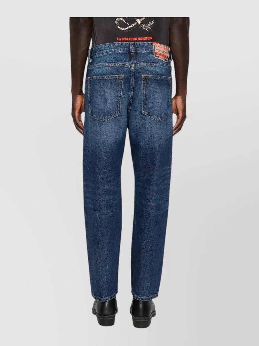 Diesel Mid-Rise Slightly Tapered Jeans