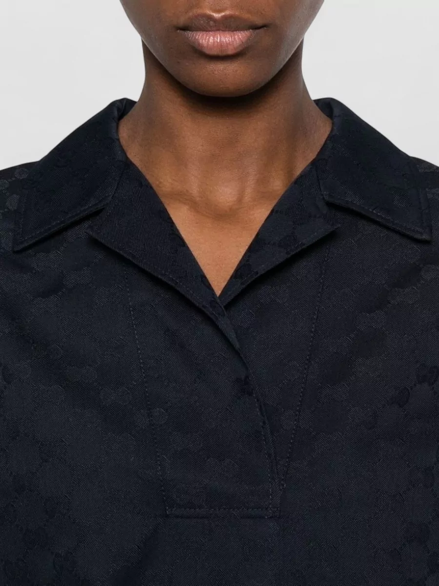 Gucci Patterned Short-Sleeve Polo Shirt