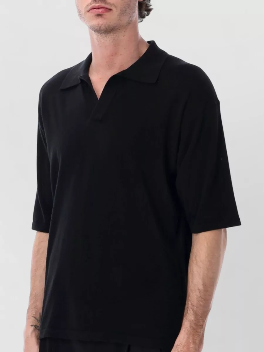 Roberto Collina Cotton Crepe Relaxed-Fit Short-Sleeve Polo Shirt