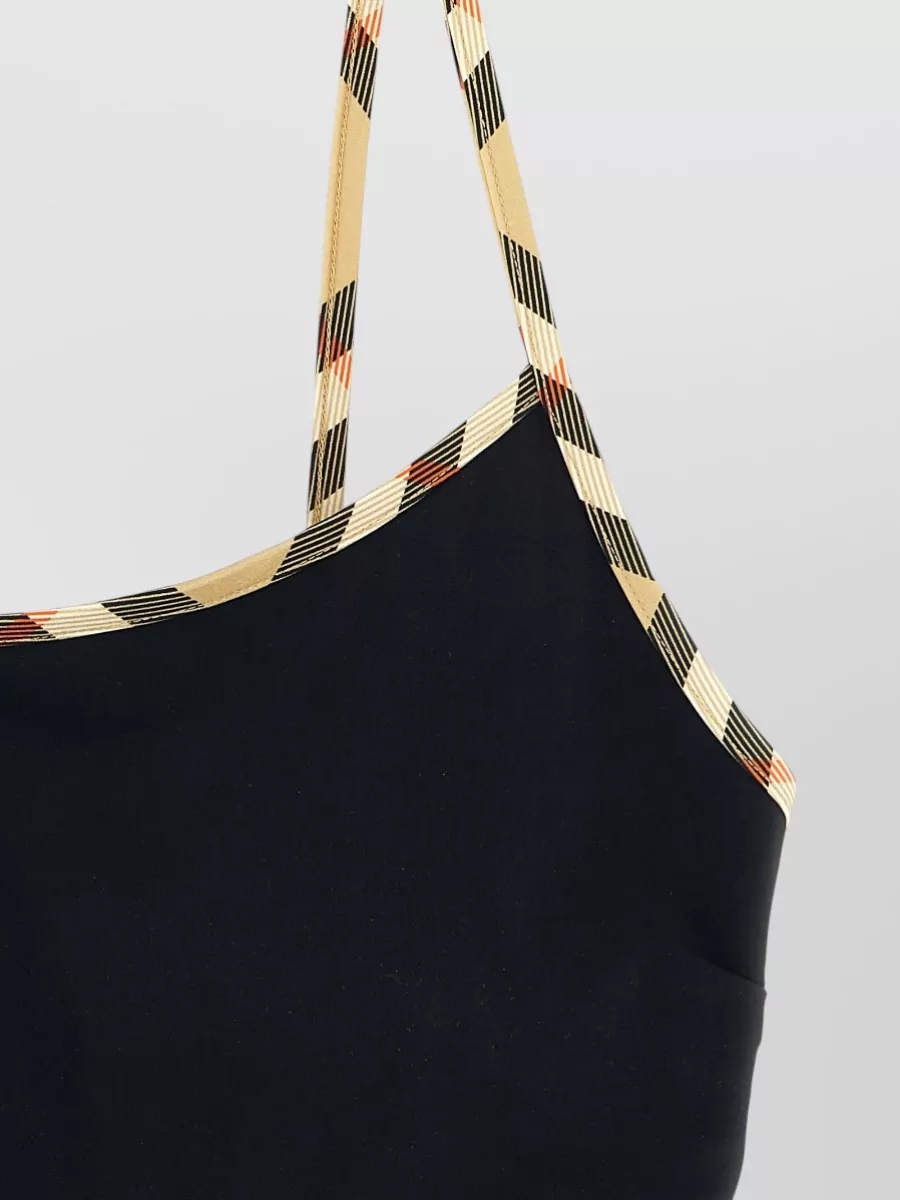 Burberry Starla Bikini Top Patterned Trim Design
