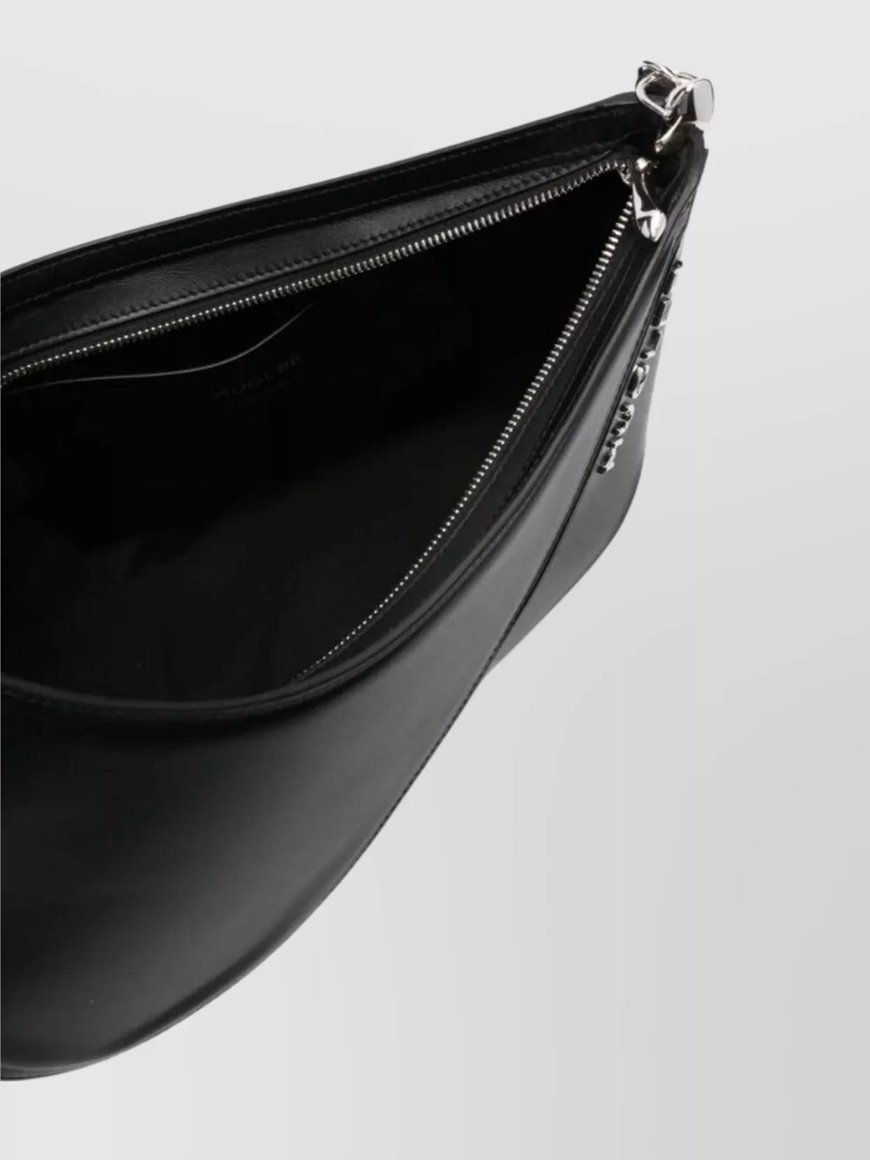 Mugler Curved Shape Adjustable Strap Shoulder Bag