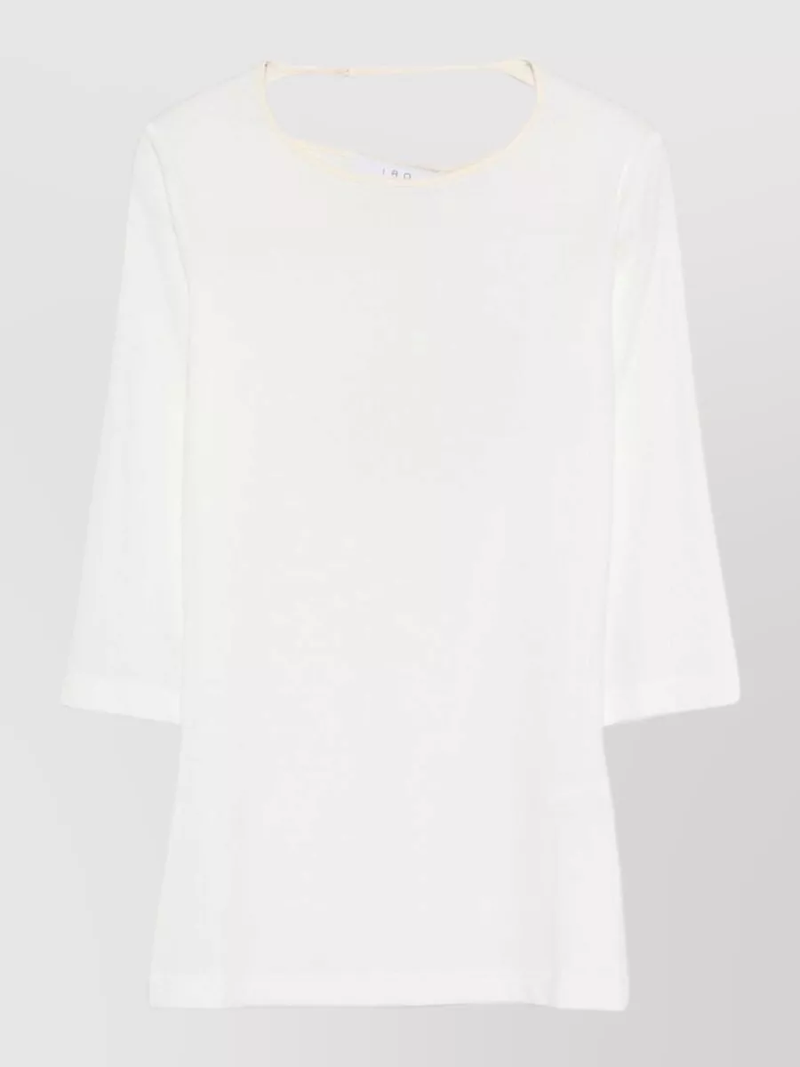 Iro ribbed three quarter sleeve top