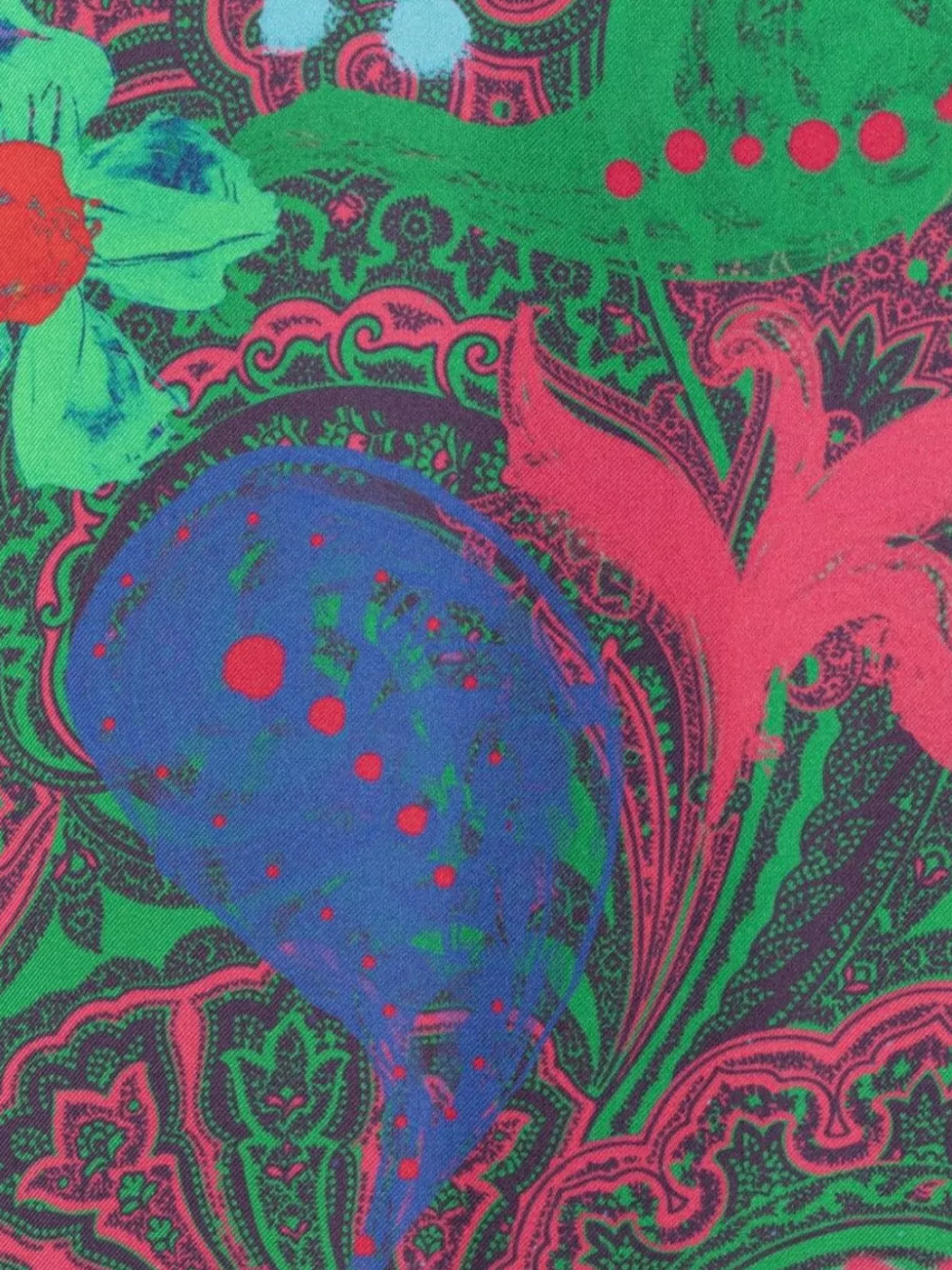 Az Factory Paisley Print Long Wrap Dress