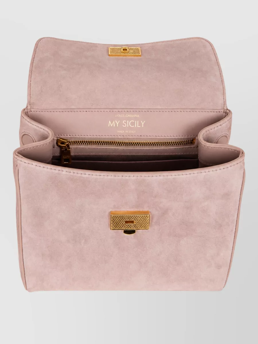 Dolce&Gabbana My Sicily Leather Shoulder Bag