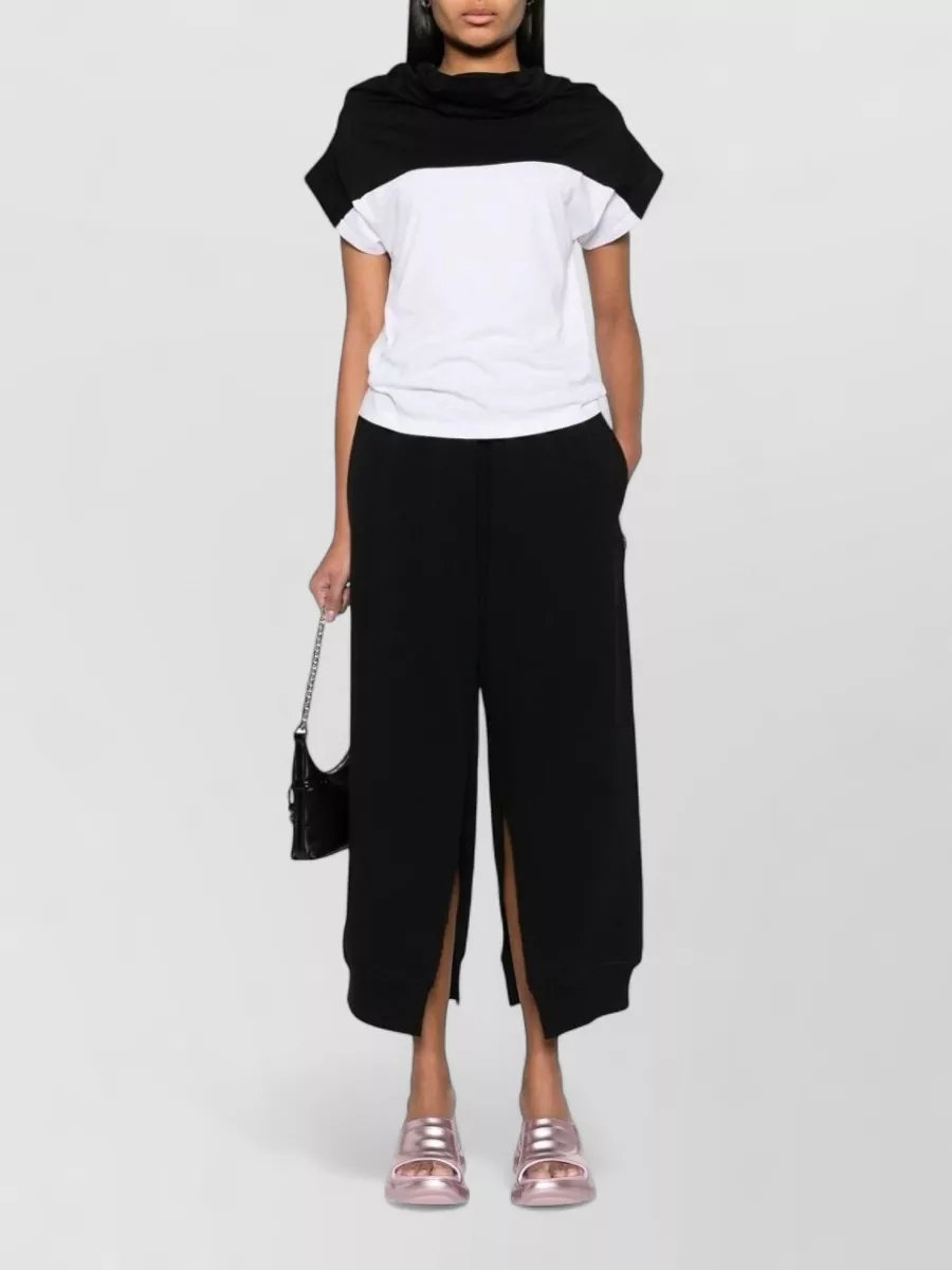 Mm6 Maison Margiela Cotton Straight-Leg Trousers