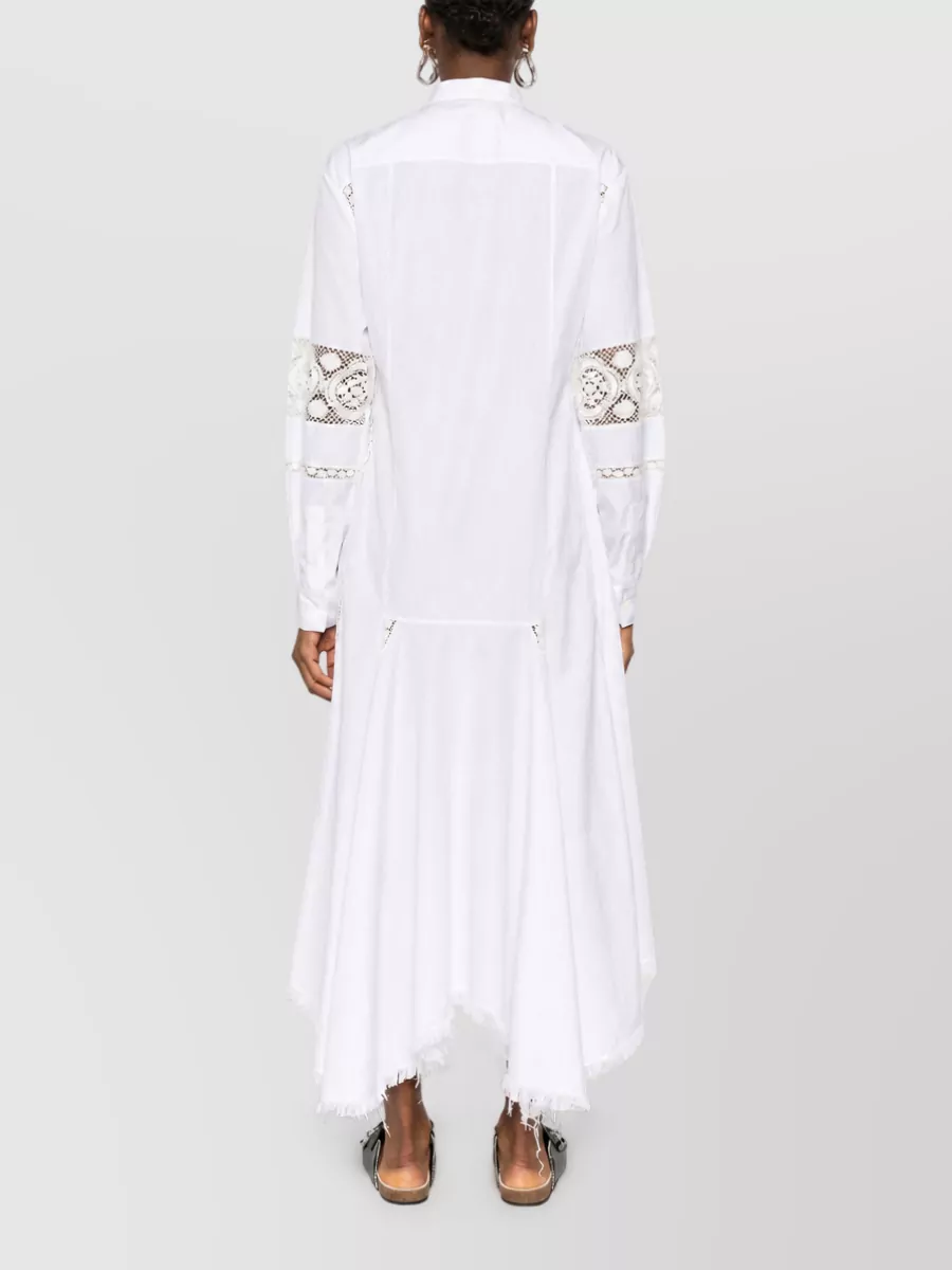Loewe Paula's Ibiza Cotton Long-Sleeve Midi Shirt Dress