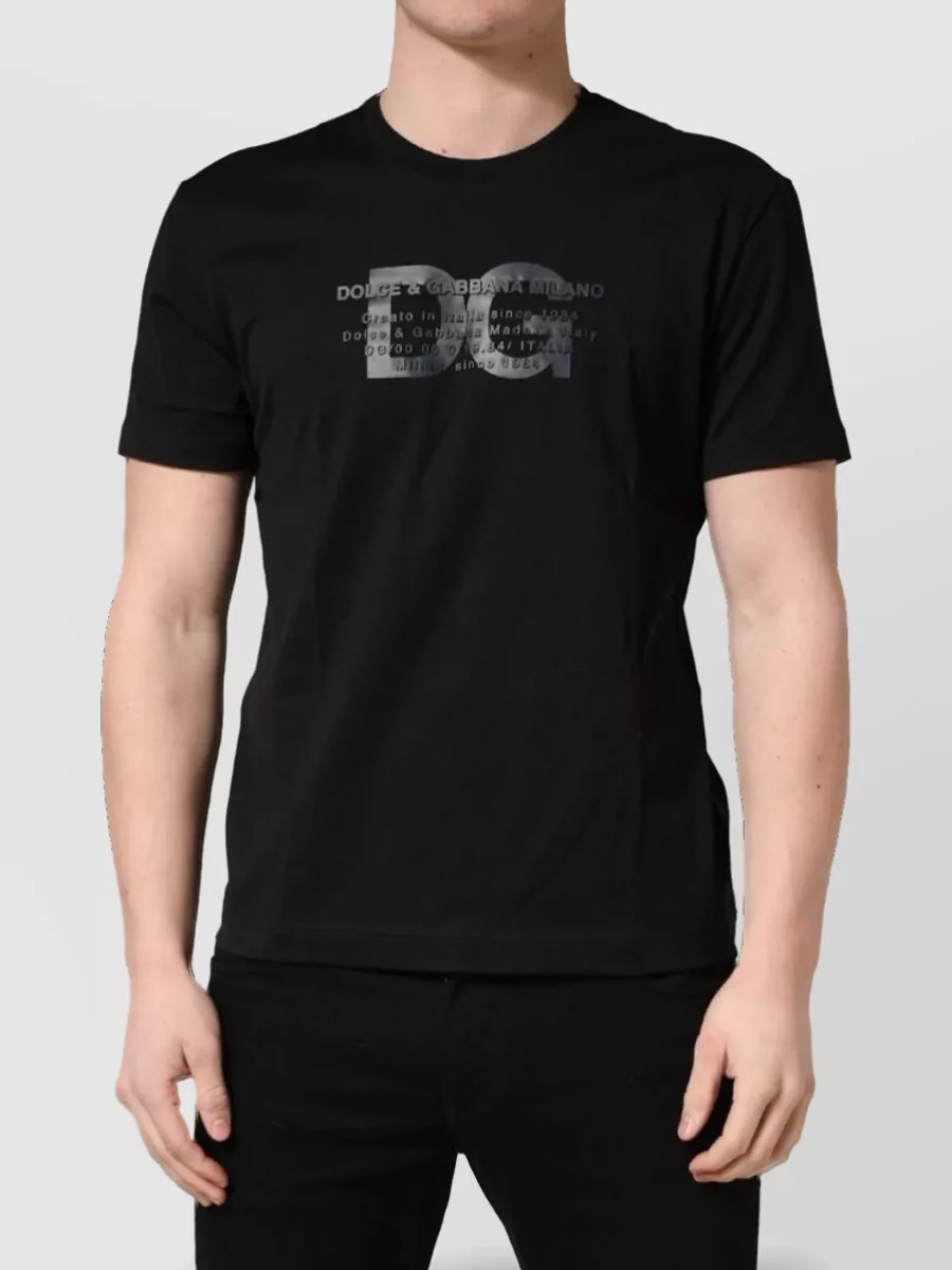 Dolce&Gabbana logo-print cotton crew-neck t-shirt