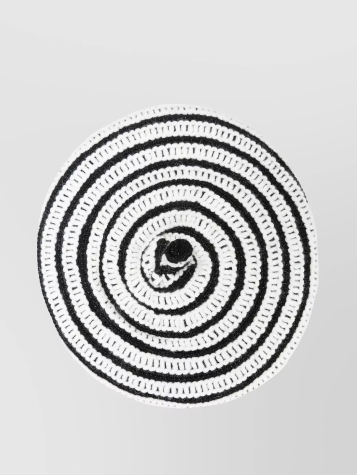 Emporio Armani Knitted Hat Basque Horizontal Stripe Pattern