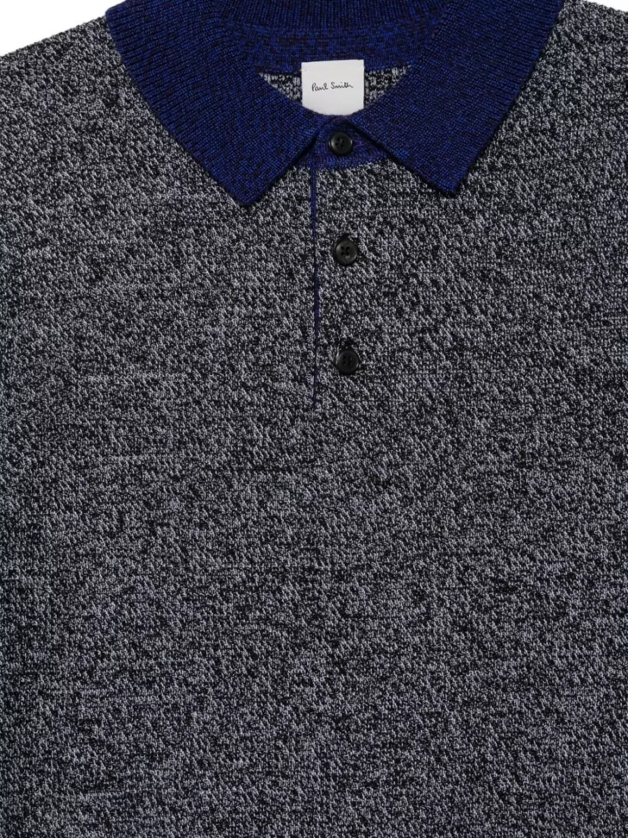 Paul Smith Wool Silk Polo Jumper