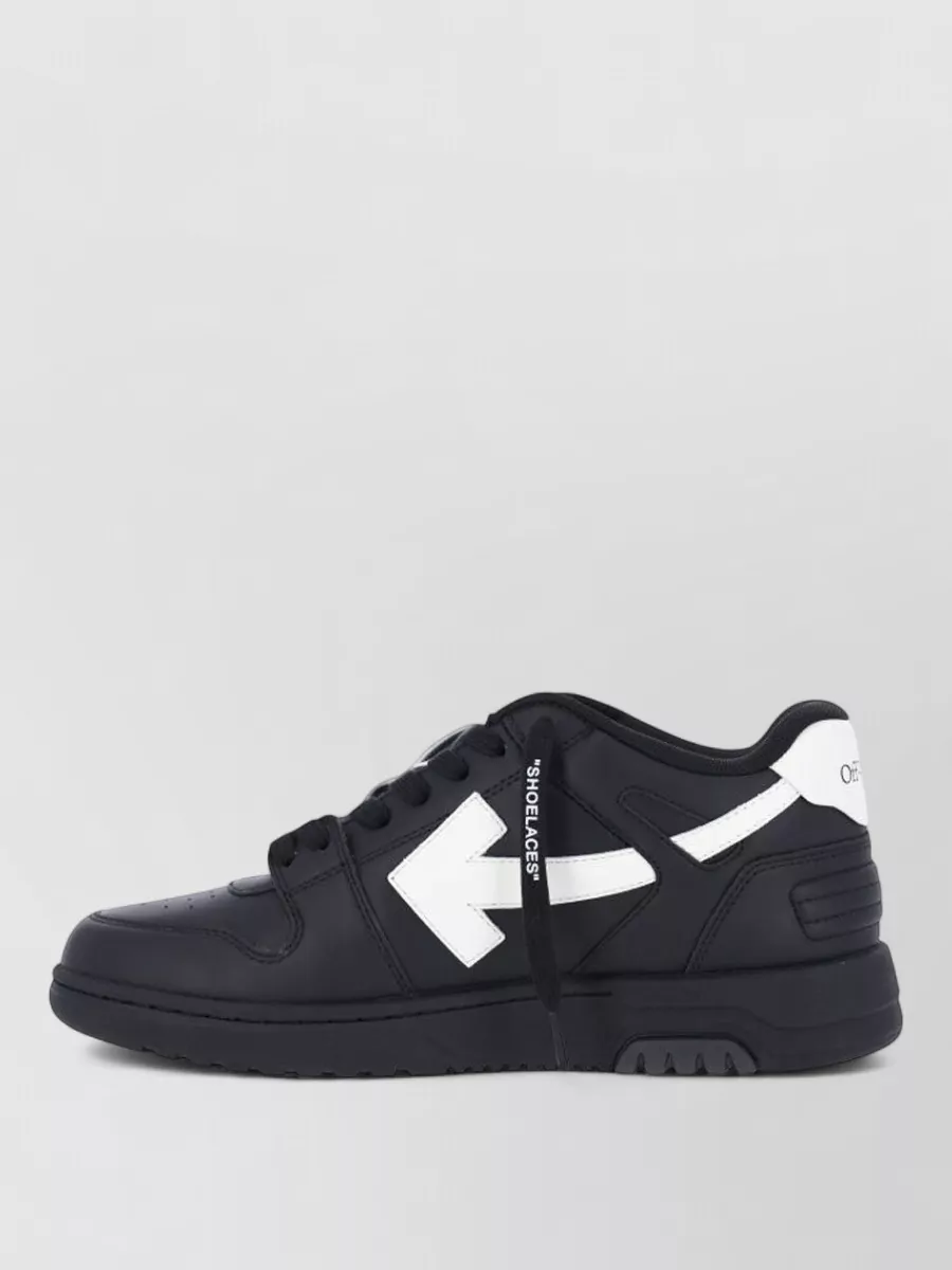Off-White Leather Low-Top Sneakers