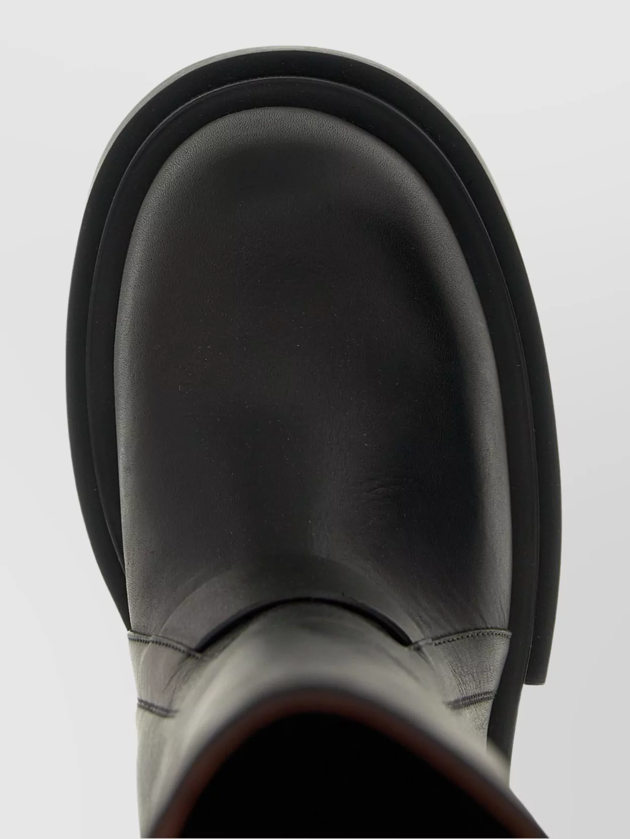 Rick Owens Chunky Sole Round Toe High Shaft Boots
