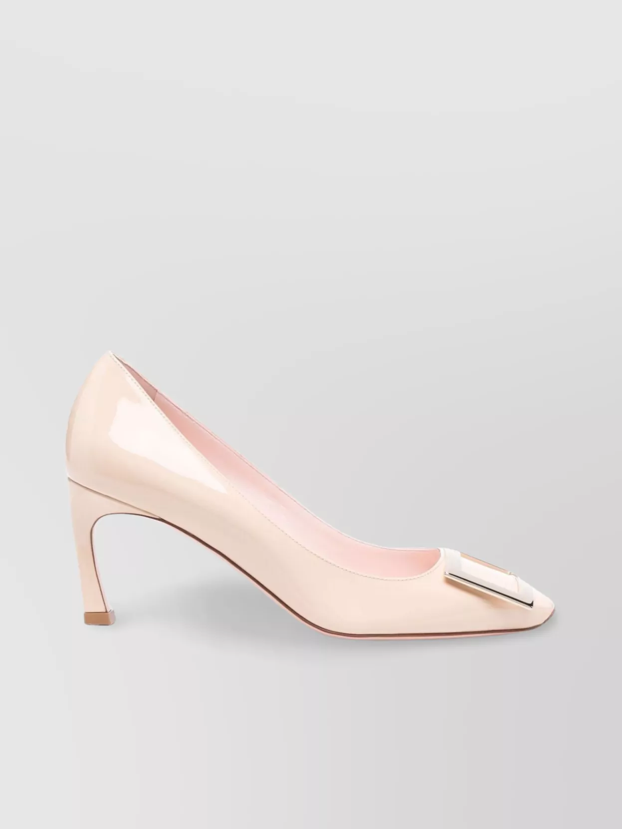 Roger Vivier Pointed Toe Leather Pumps With Buckle Detail