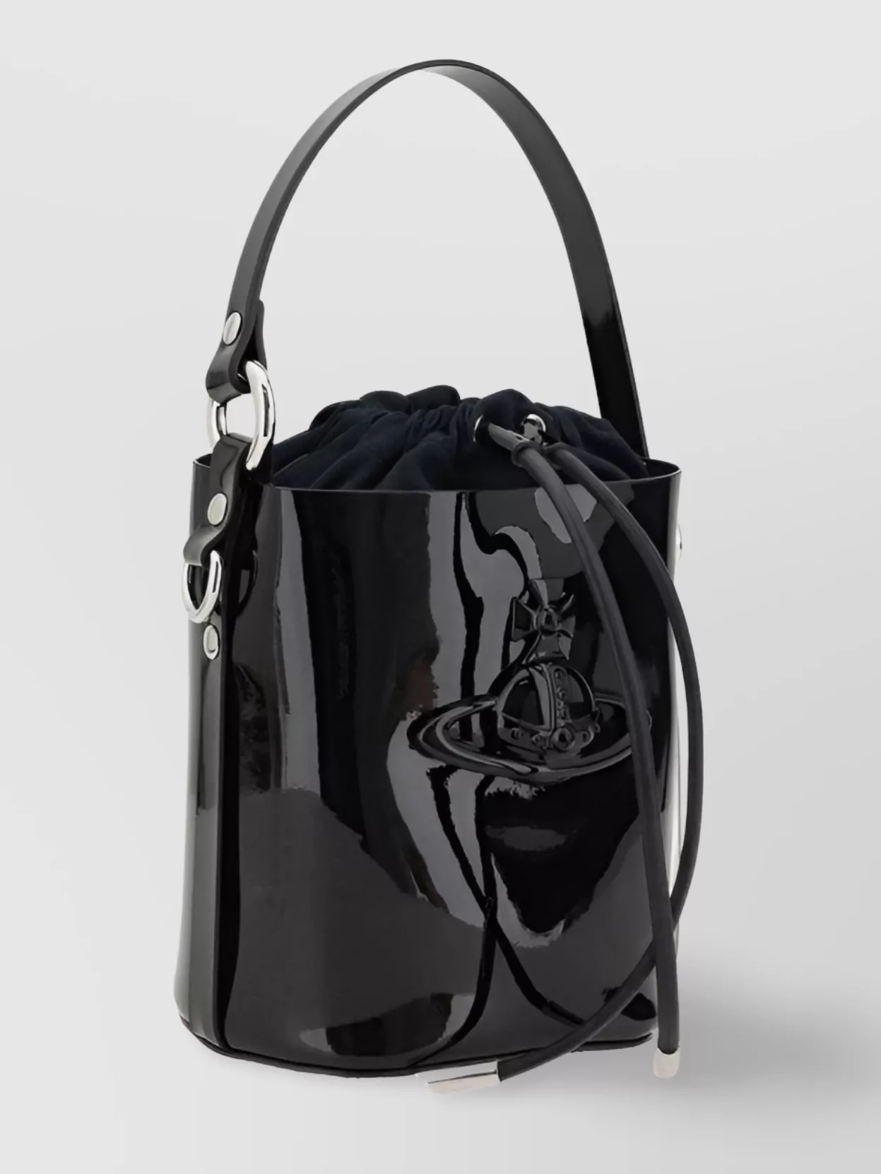 Vivienne Westwood Daisy Patent Leather Bucket Bag