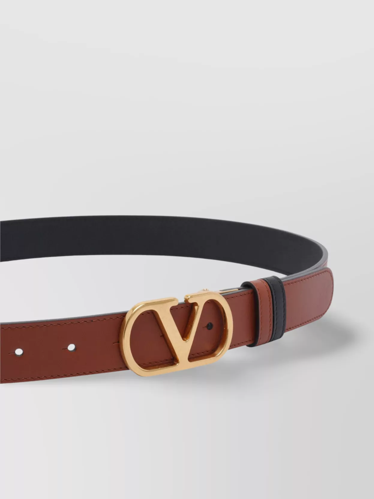 Valentino Leather Reversible Dual-tone Adjustable Fit Belts
