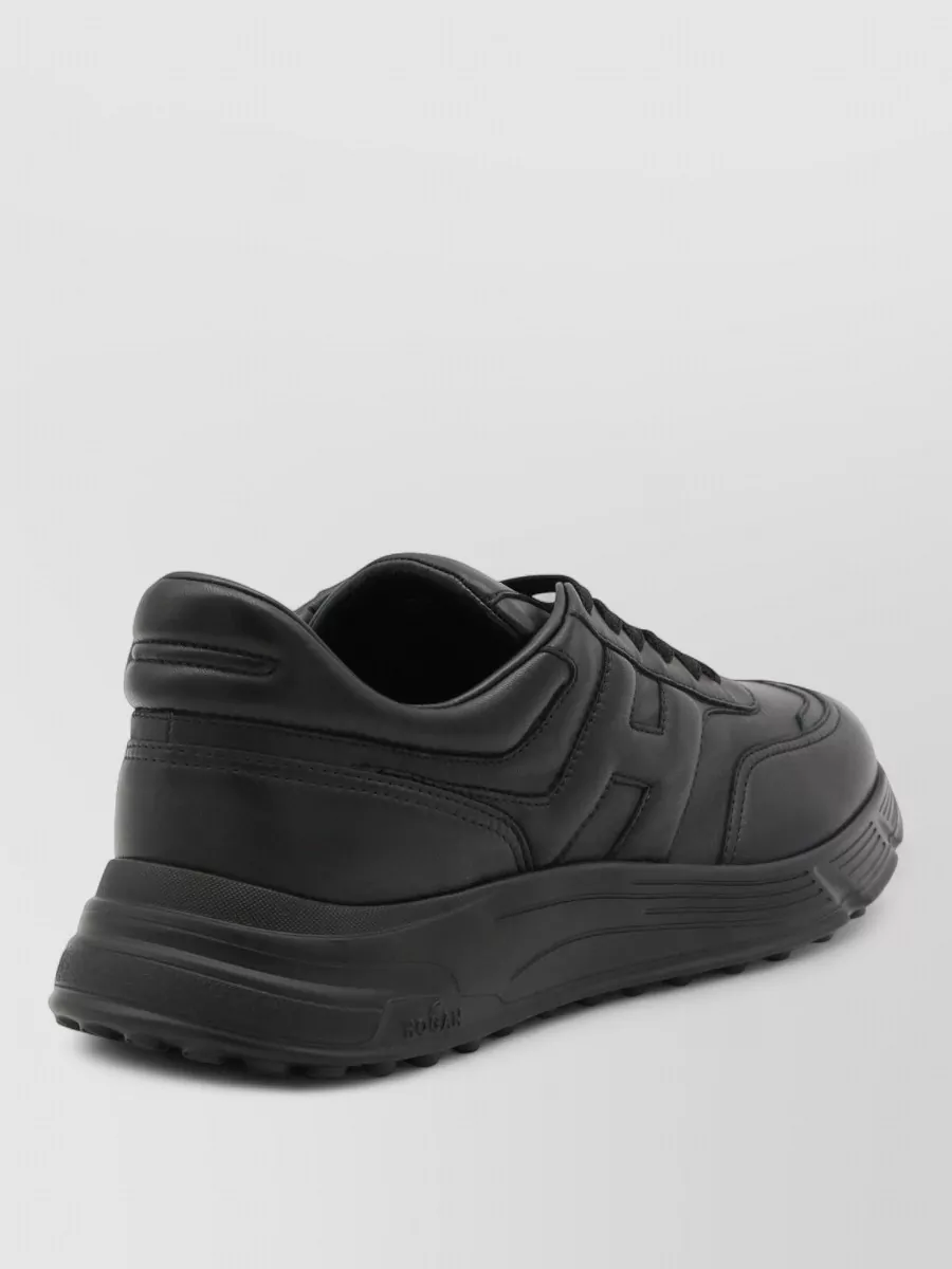 Hogan Low Sneakers Round Toe Rubber Sole