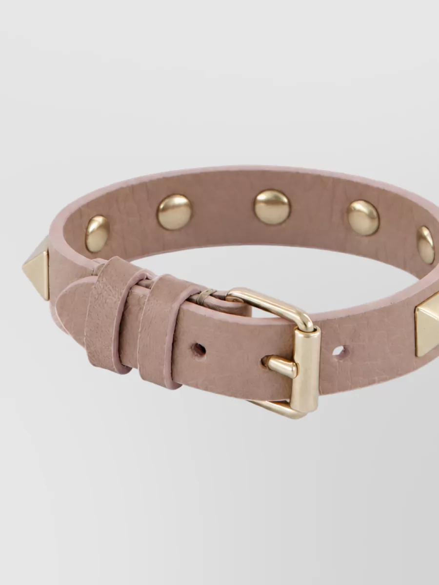 Valentino Garavani leather studded bracelet