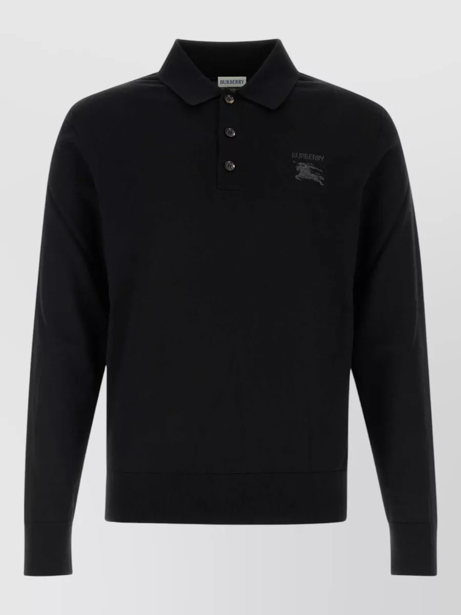 Burberry wool polo shirt