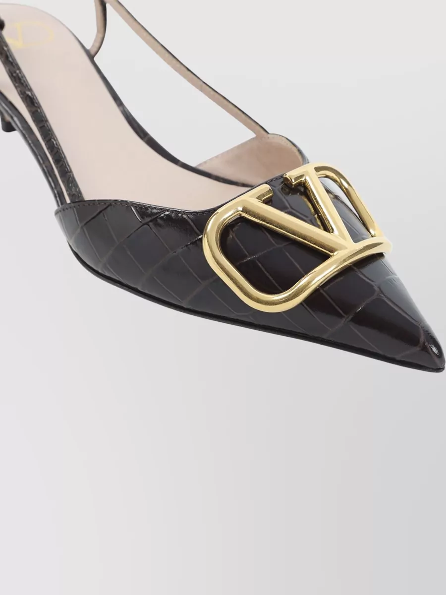 Valentino Garavani Leather Slingback Pumps
