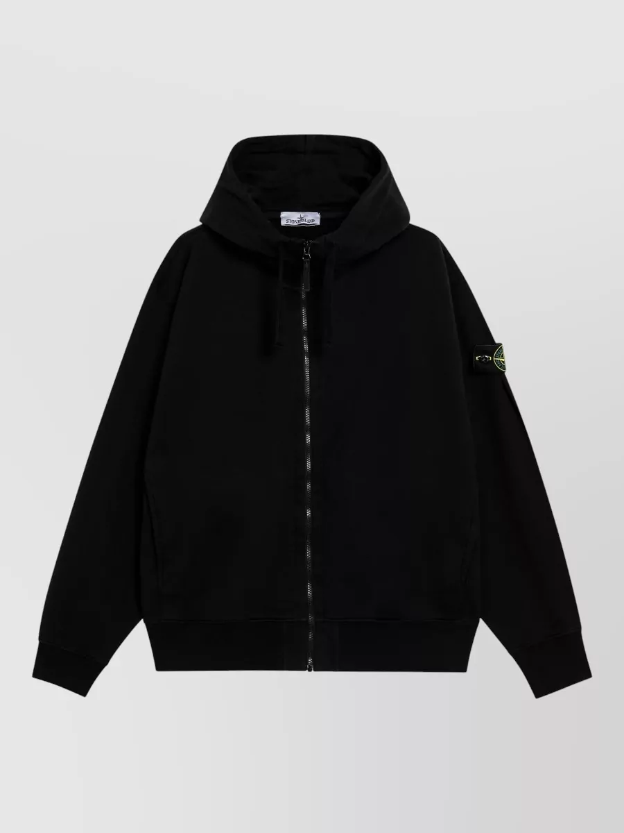 Stone Island cotton hooded jacket