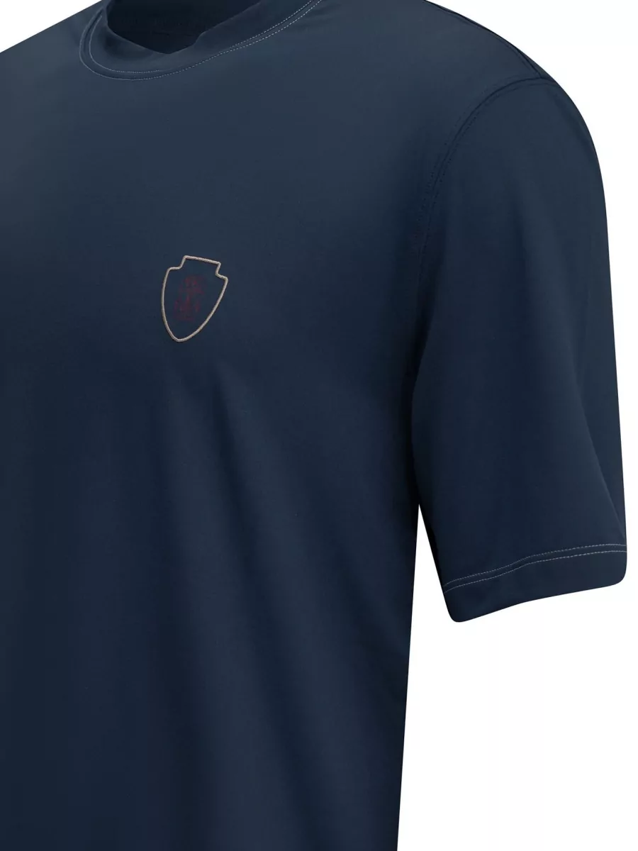 Brunello Cucinelli Logo-Print Technical T-Shirt