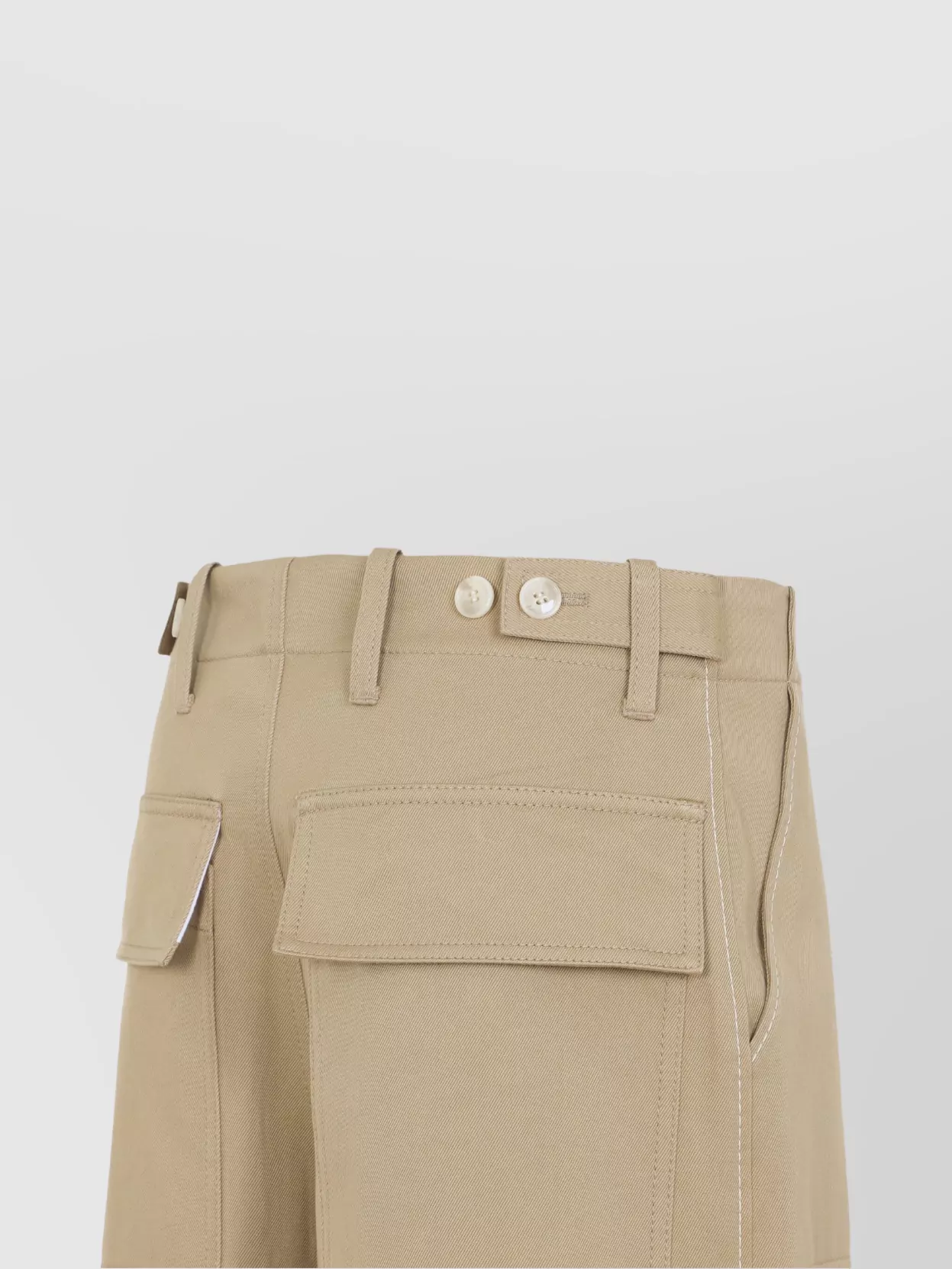 Marni Wide Leg High-Rise Cotton Trousers