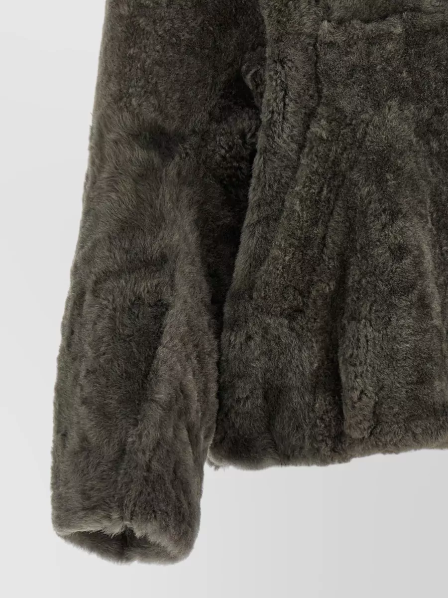 Brunello Cucinelli Lamb Fur Cropped Jacket