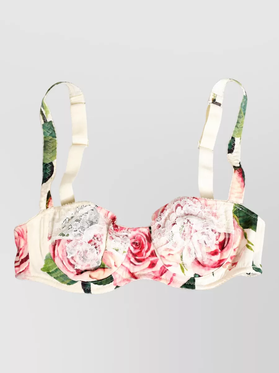 Dolce&Gabbana floral underwire bra