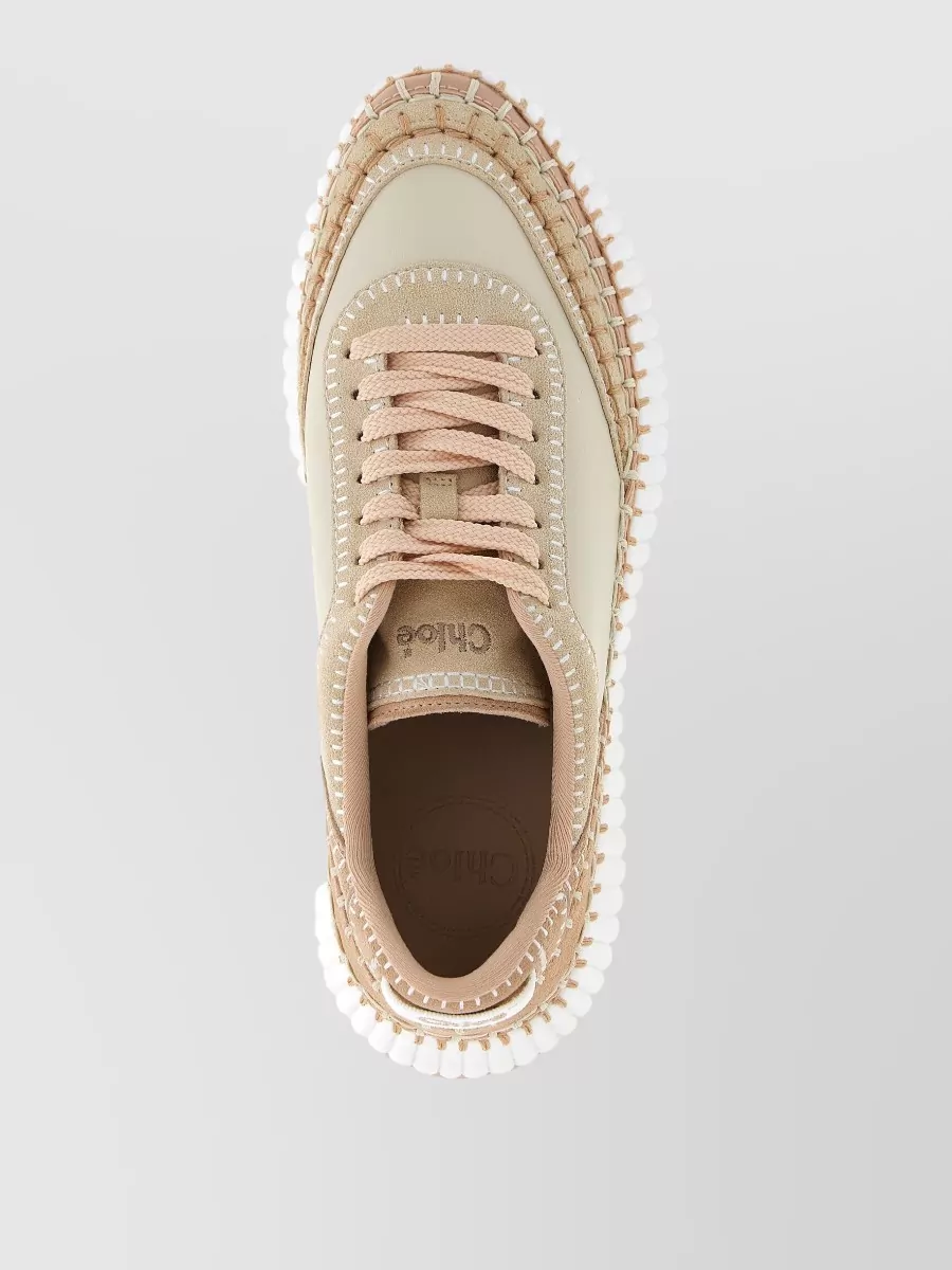 Chloé Leather Low-Top Sneakers